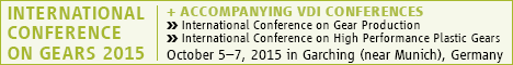 Banner VDI International Conference on Gears 2015